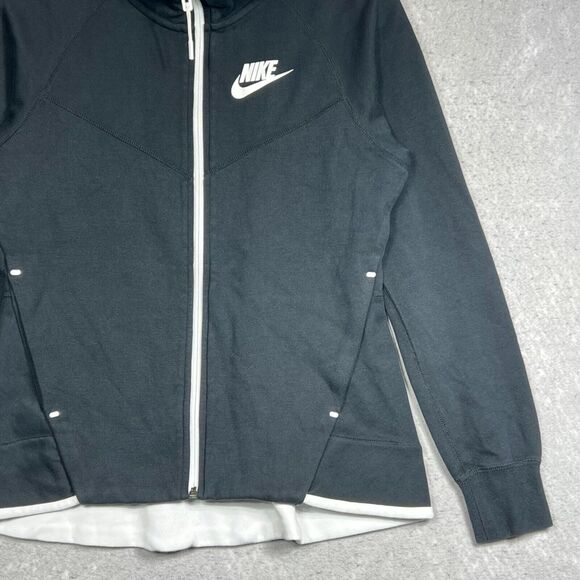 Nike Sportswear Tech Fleece Windrunner Black Hoodie Women’s Medium 930759-011 - Picture 4 of 11